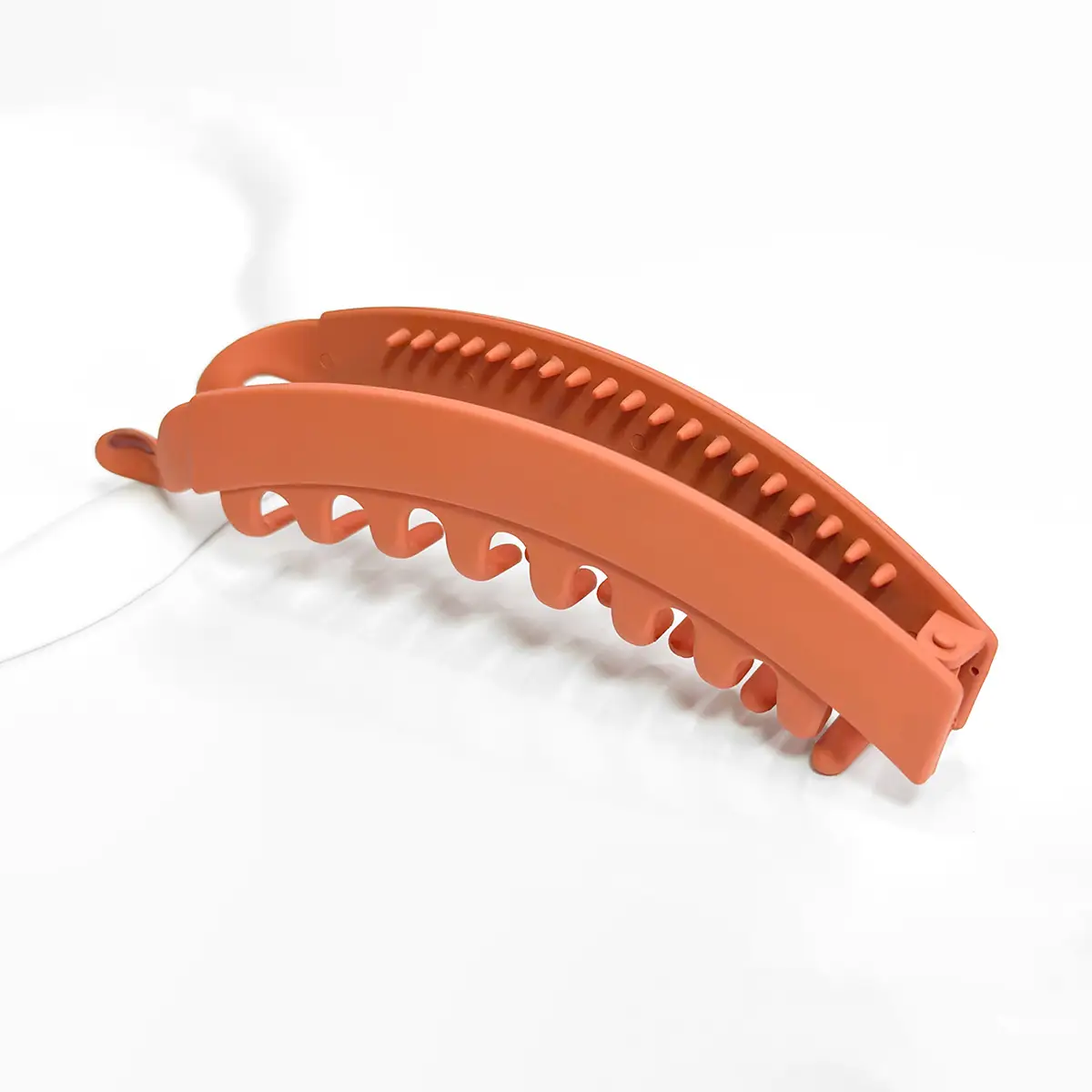 Frosted Banana Hair Clip for Women with 7 Pockets - Image 5