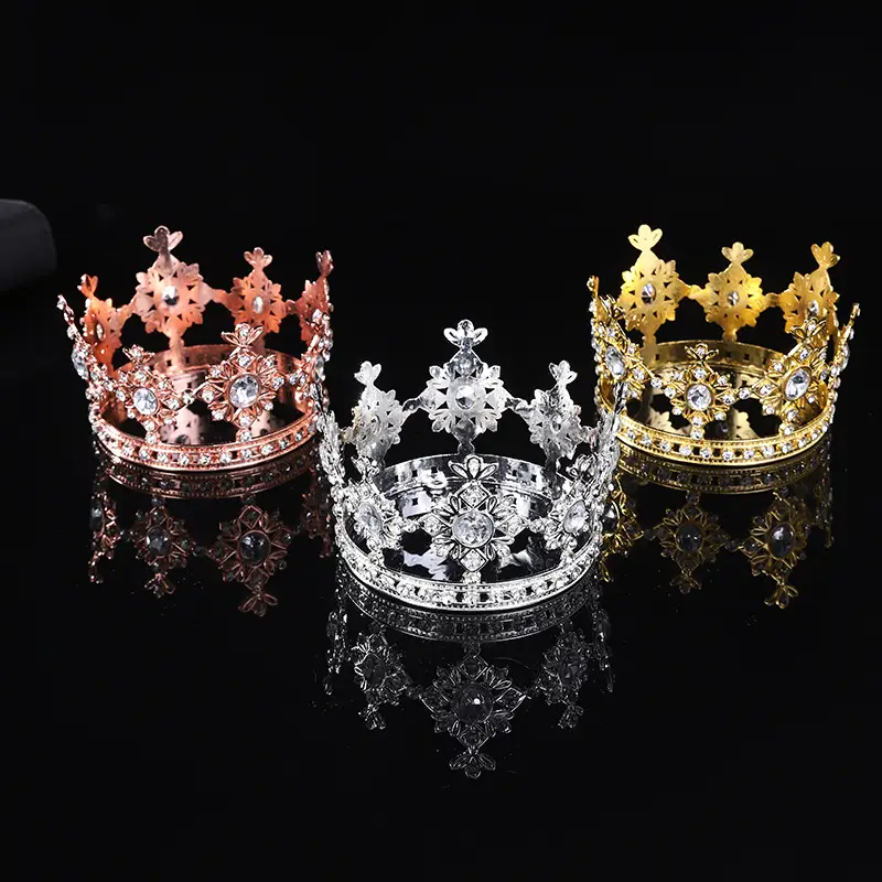Princess Crown Rhinestone Hair Hoop Bridal Hair Accessories