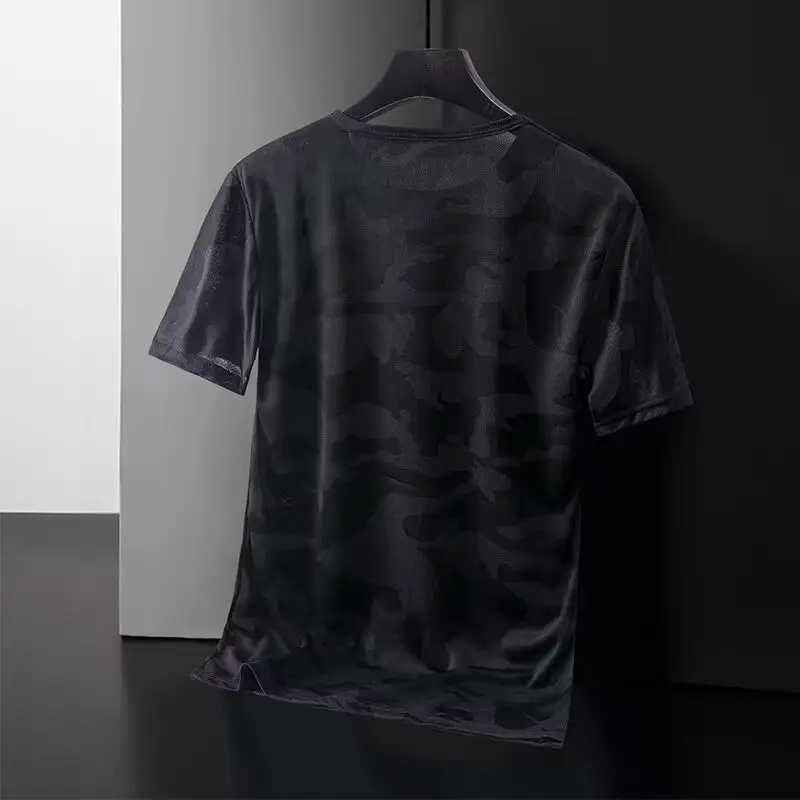 Men Camouflage Ice Silk Short Sleeve T-Shirt - Image 10