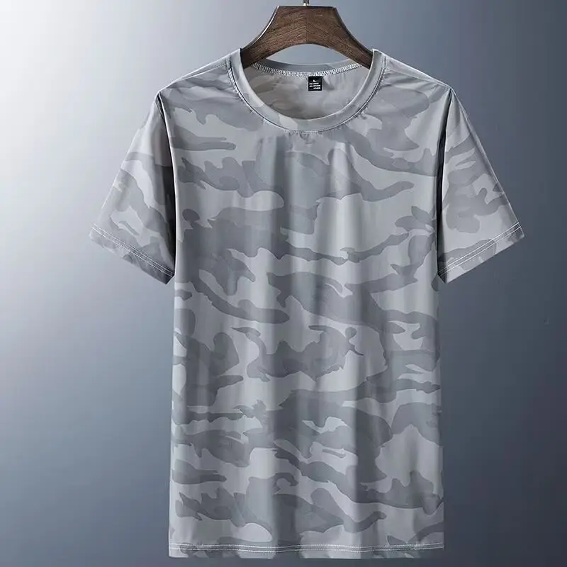 Men Camouflage Ice Silk Short Sleeve T-Shirt - Image 3