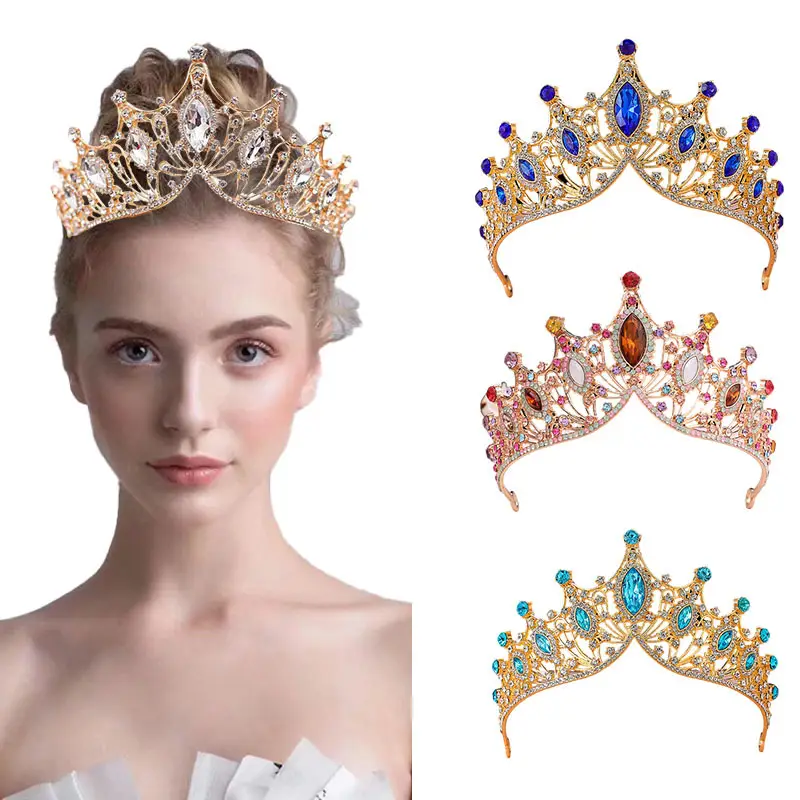 Crystal Bridal Crown Headband for Girls 18Yrs — feature 1