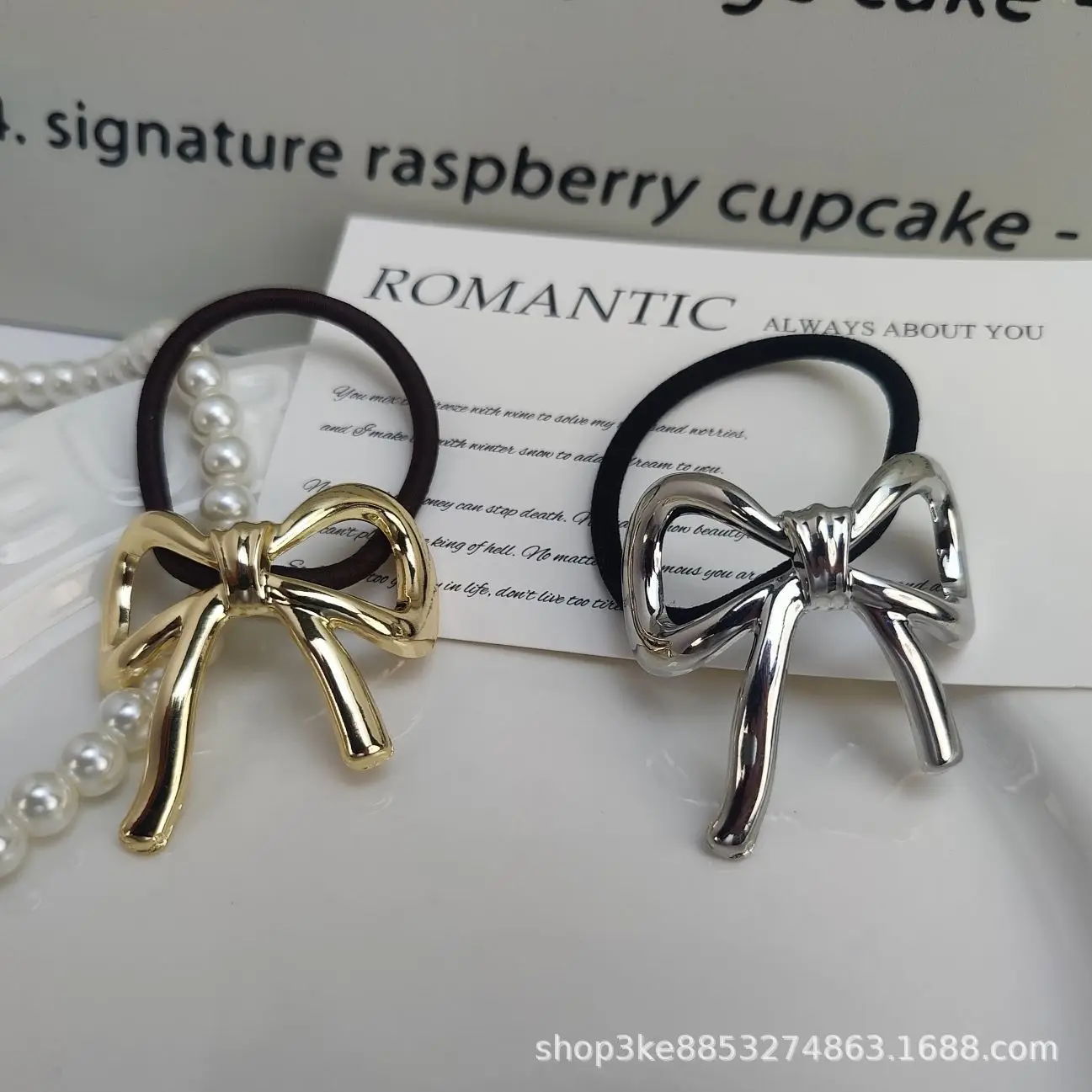 Golden Bow Hair Band for Women 2024 New Style - Image 2