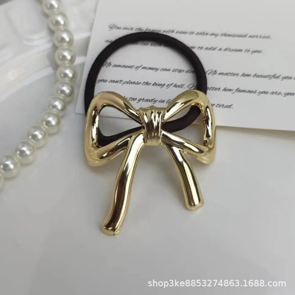 Golden Bow Hair Band for Women 2024 New Style - Image 6