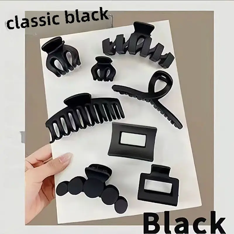 Classic Black Hair Clips for Women's Hair Styling - Image 8