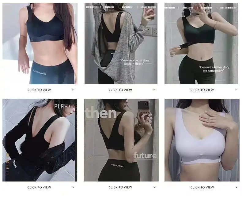 Traceless Back Bra Cross Buckle Anti-Sagging Women — feature 2