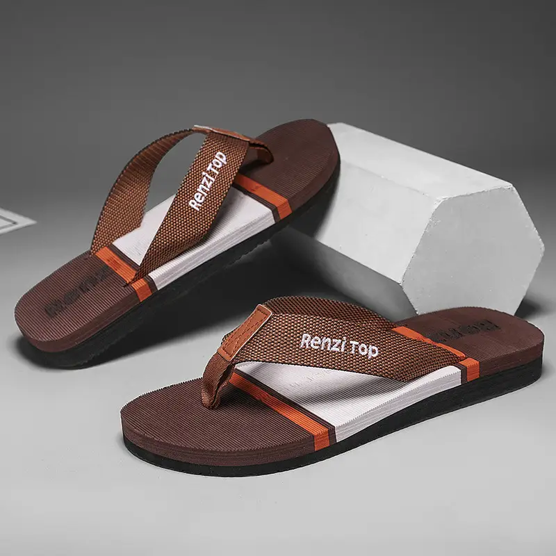 Cross-border Casual Home Flip Flops Beach Comfortable All-match Slippers Men's Daily Outdoor Summer Flat Sandals and Slippers - Image 5