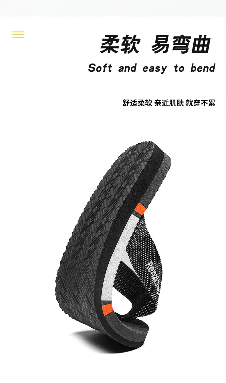 Cross-border Casual Home Flip Flops Beach Comfortable All-match Slippers Men's Daily Outdoor Summer Flat Sandals and Slippers — feature 6