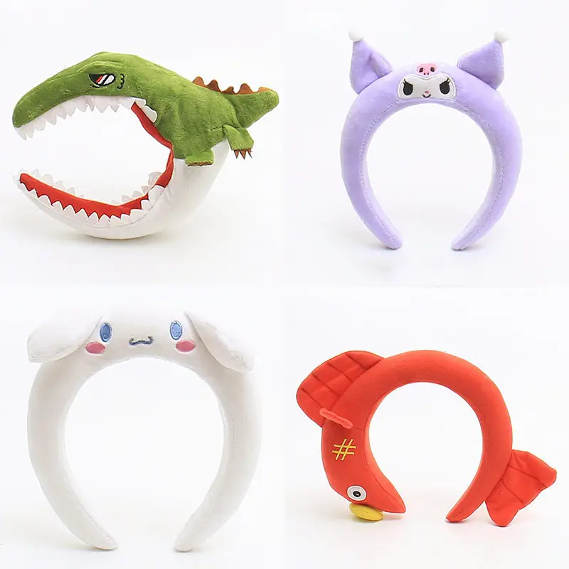 Cute Cartoon Dinosaur Headband Green Kids Adult