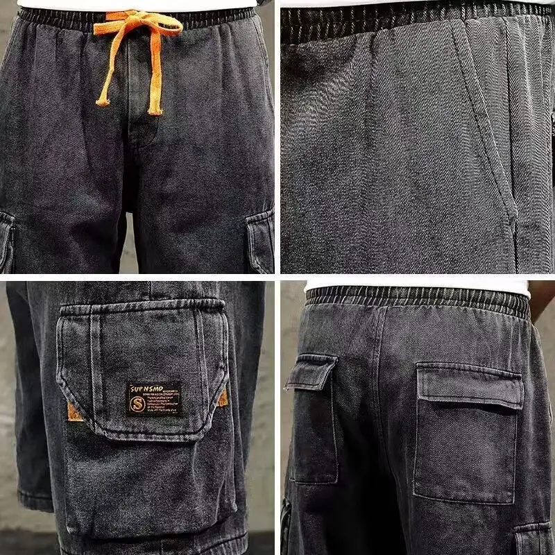 Men Denim Cargo Shorts 2026 Mid Length - Image 5
