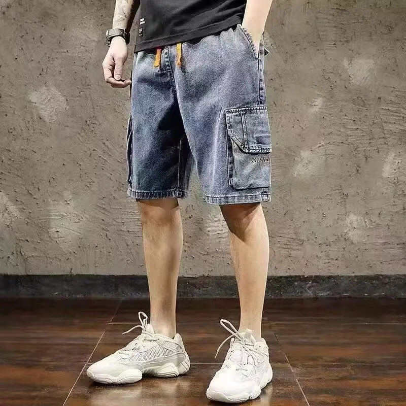 Men Denim Cargo Shorts 2026 Mid Length - Image 6