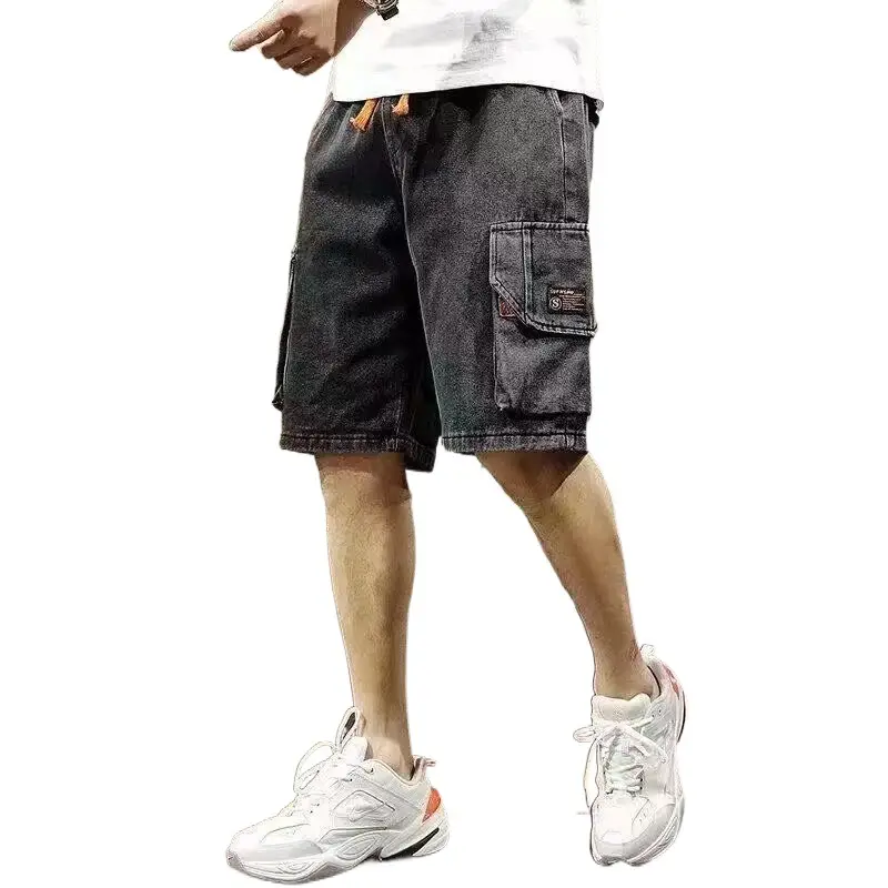 Men Denim Cargo Shorts 2026 Mid Length - Image 7