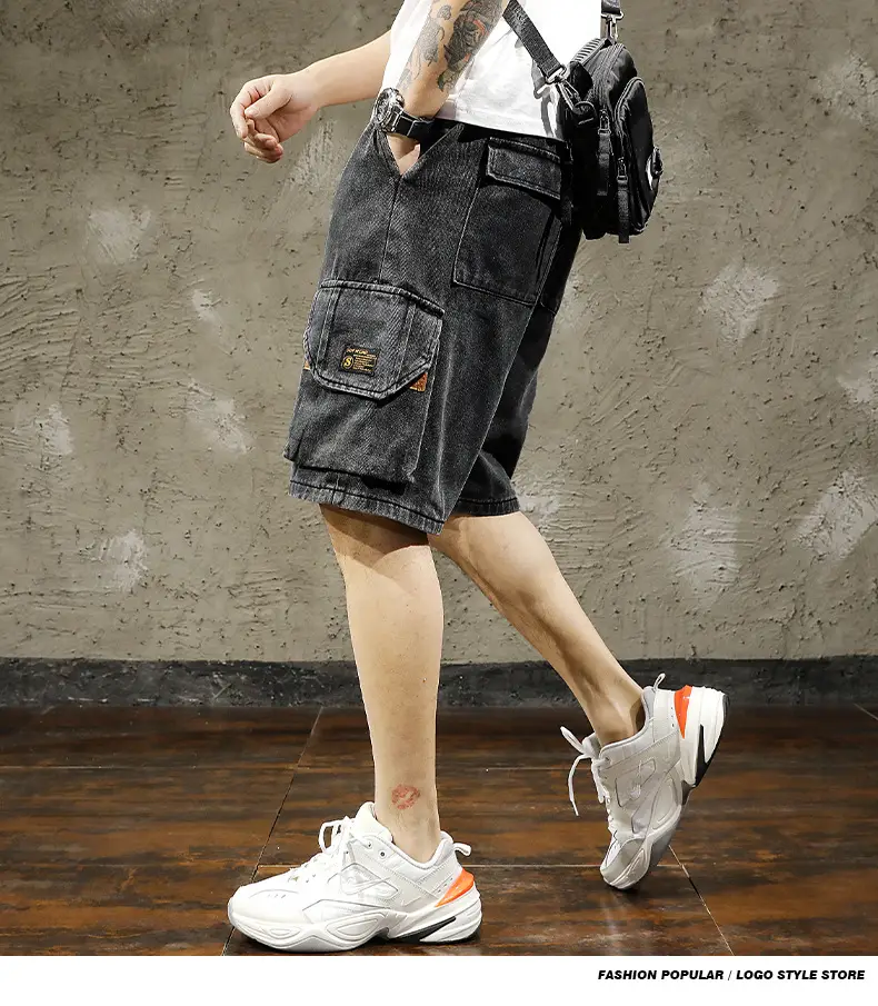 Men Denim Cargo Shorts 2026 Mid Length — feature 10