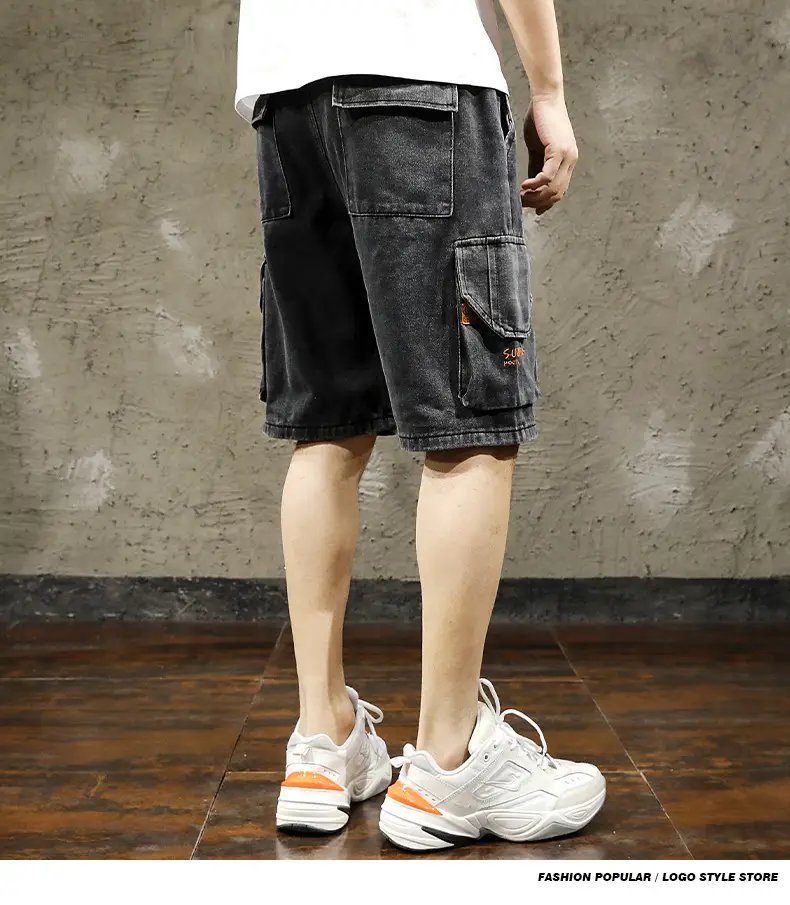 Men Denim Cargo Shorts 2026 Mid Length — feature 11