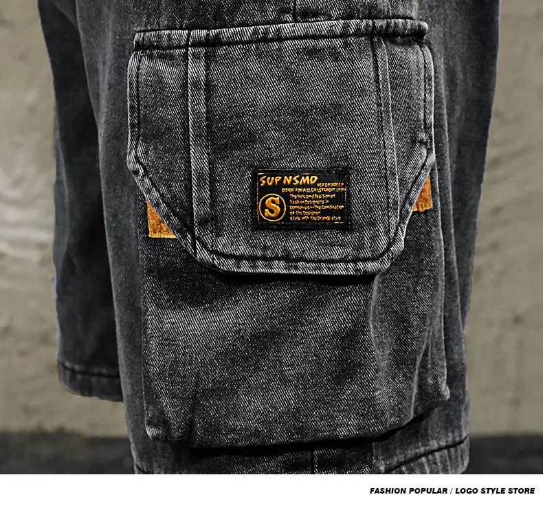 Men Denim Cargo Shorts 2026 Mid Length — feature 16