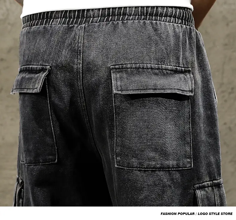 Men Denim Cargo Shorts 2026 Mid Length — feature 17