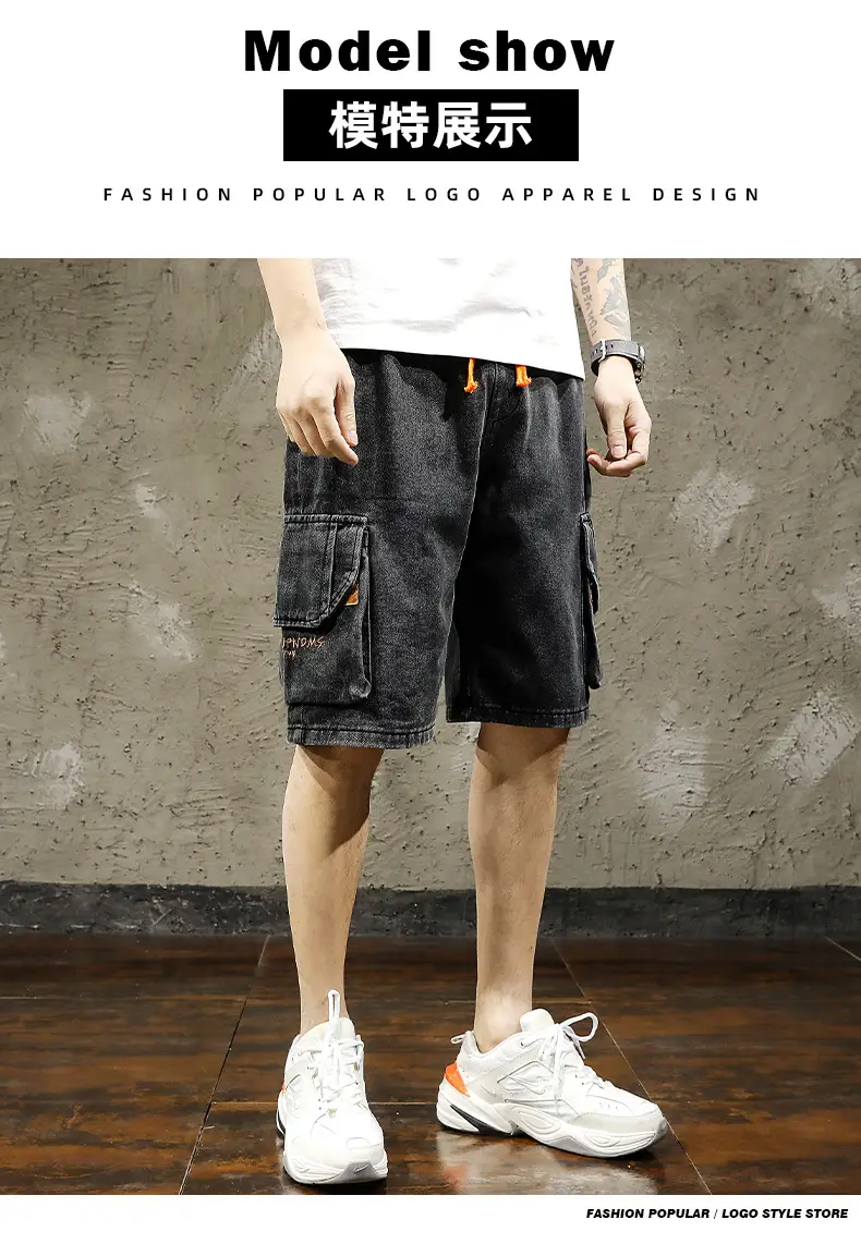 Men Denim Cargo Shorts 2026 Mid Length — feature 4