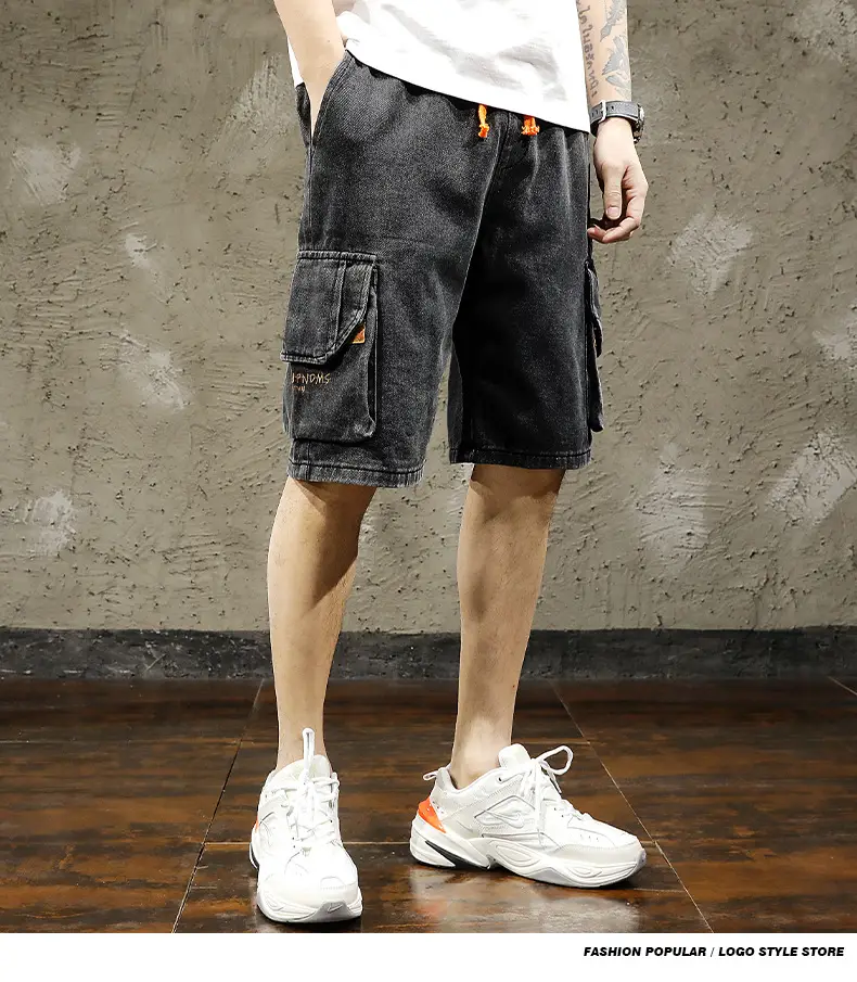 Men Denim Cargo Shorts 2026 Mid Length — feature 6