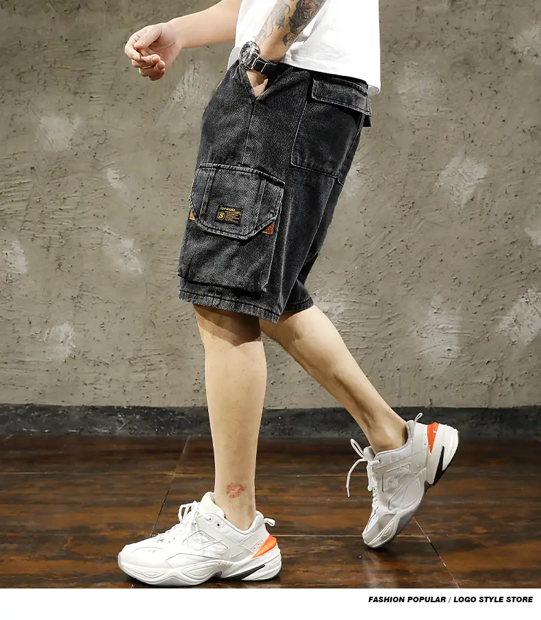 Men Denim Cargo Shorts 2026 Mid Length — feature 7