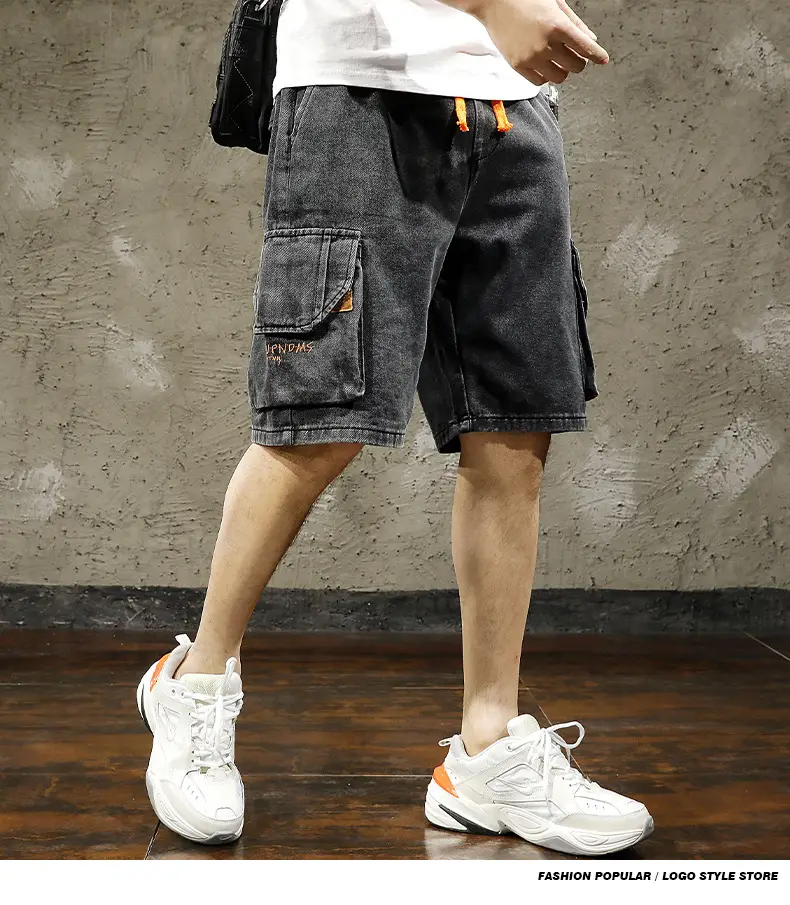 Men Denim Cargo Shorts 2026 Mid Length — feature 8