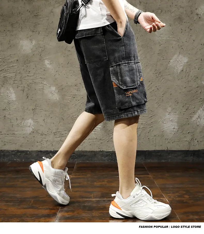 Men Denim Cargo Shorts 2026 Mid Length — feature 9