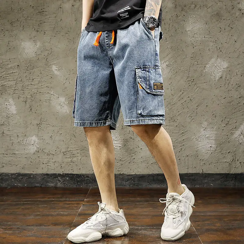 Men Denim Cargo Shorts 2026 Mid Length - Image 2