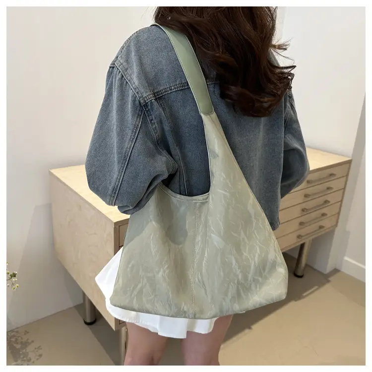2025 Summer Women's Silver Shoulder Bag Office Commuter Tote — feature 14
