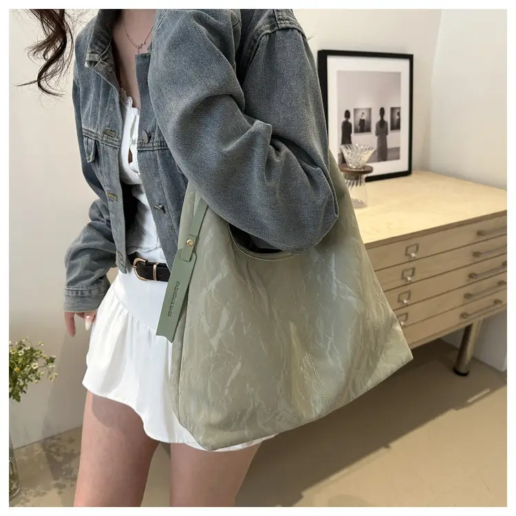 2025 Summer Women's Silver Shoulder Bag Office Commuter Tote — feature 16