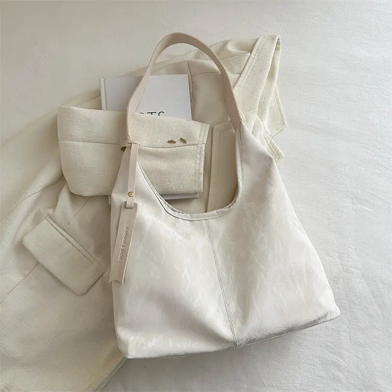 2025 Summer Women's Silver Shoulder Bag Office Commuter Tote