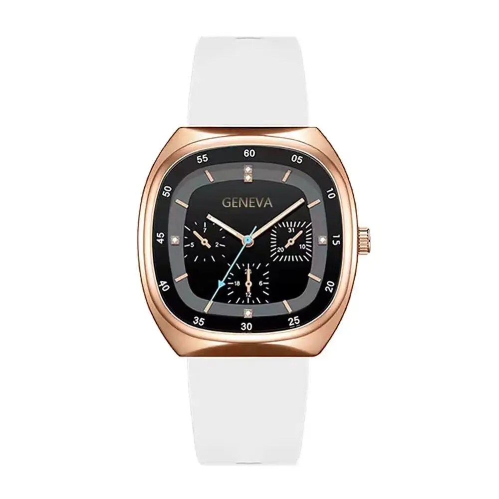 Women's Luminous Quartz Watch Brown Silicone Belt — feature 6
