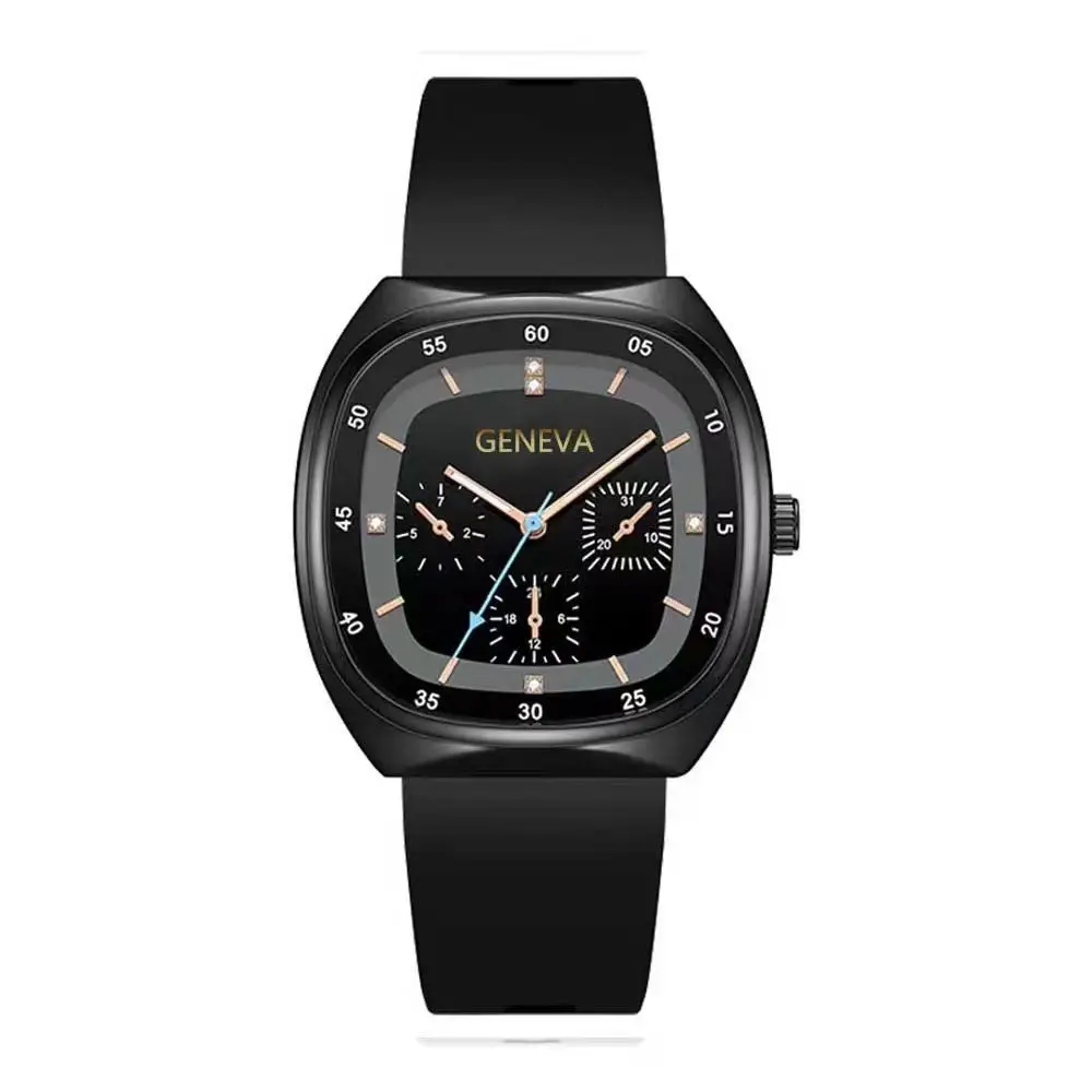 Women's Luminous Quartz Watch Brown Silicone Belt — feature 8