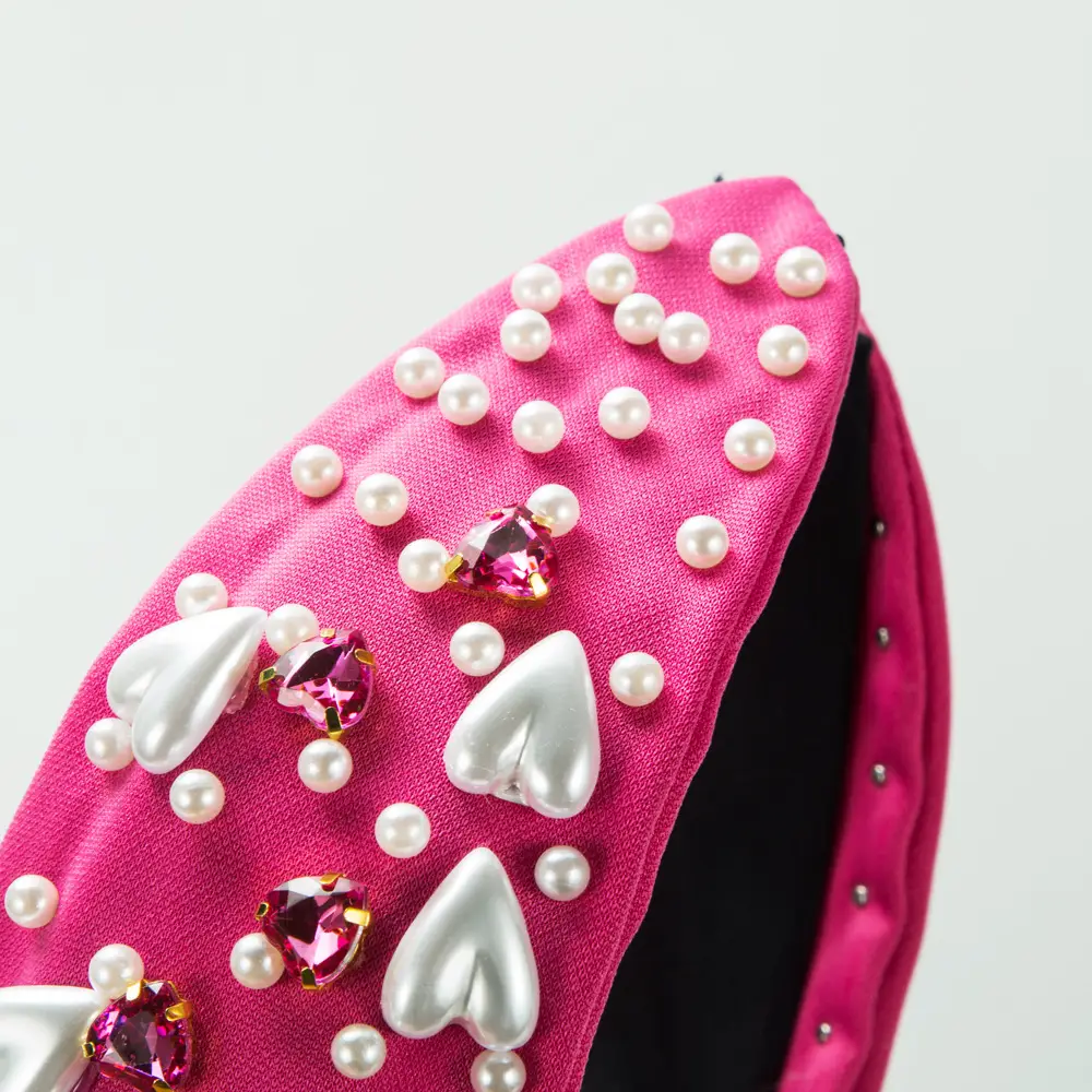 Black Baroque Diamond Hair Hoop for Women - Image 6