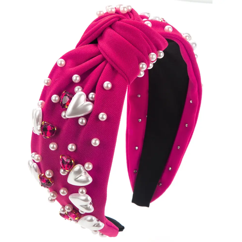 Black Baroque Diamond Hair Hoop for Women - Image 7