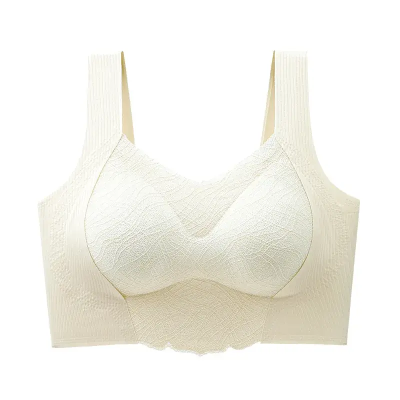 Women's Fixed Bra Small Chest Large Gather Upper Bra without Steel Ring Vest Bra - Image 9