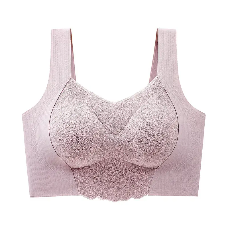 Women's Fixed Bra Small Chest Large Gather Upper Bra without Steel Ring Vest Bra - Image 2
