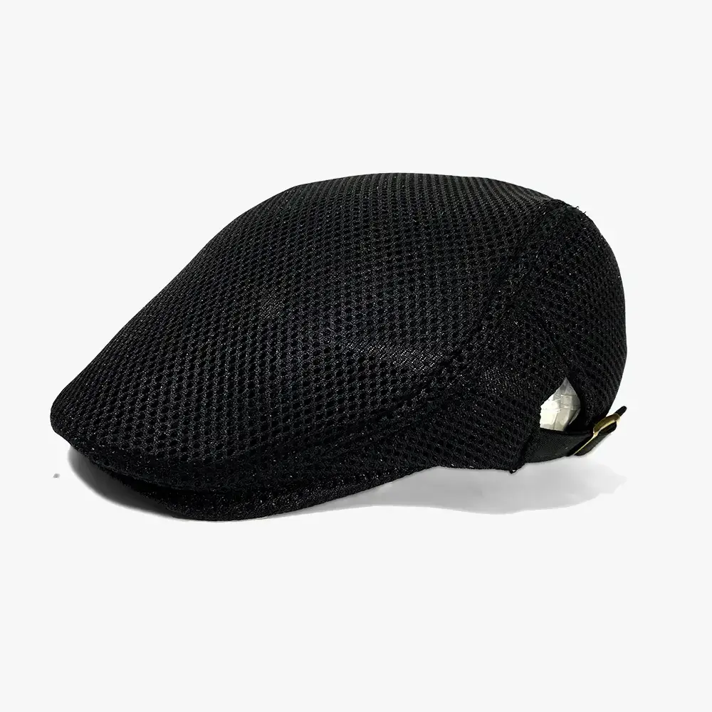 Men's Black Korean Style Beret Cap Summer Casual Painter's Cap