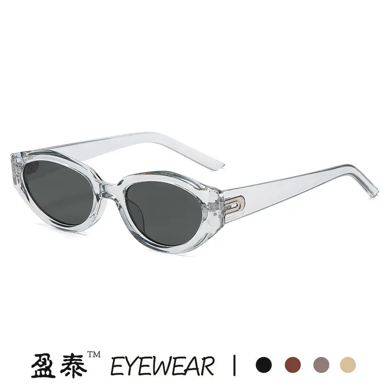 Grey Black Korean Sunglasses Women High End White Frame - Image 10