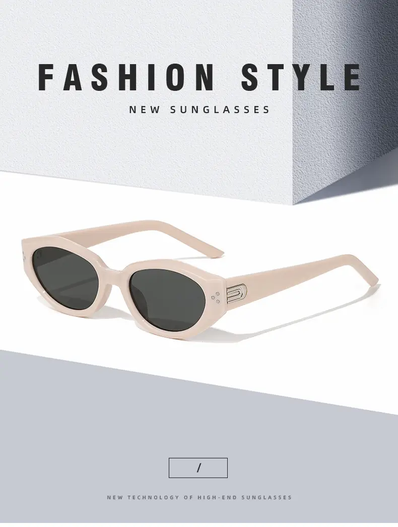 Grey Black Korean Sunglasses Women High End White Frame — feature 11
