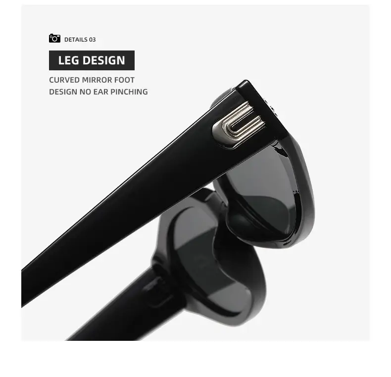 Grey Black Korean Sunglasses Women High End White Frame — feature 22