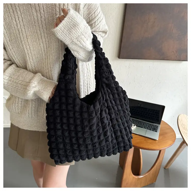 Korean Bubble Bag Women Yellow 2024 Spring Summer — feature 11