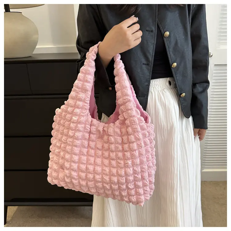 Korean Bubble Bag Women Yellow 2024 Spring Summer — feature 18