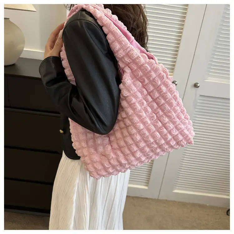 Korean Bubble Bag Women Yellow 2024 Spring Summer — feature 19