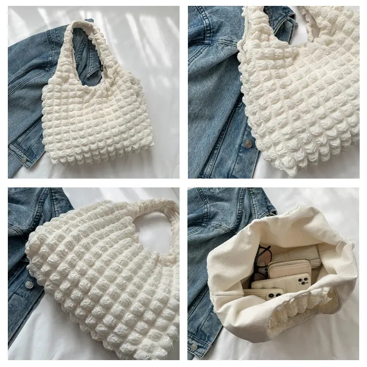 Korean Bubble Bag Women Yellow 2024 Spring Summer — feature 8