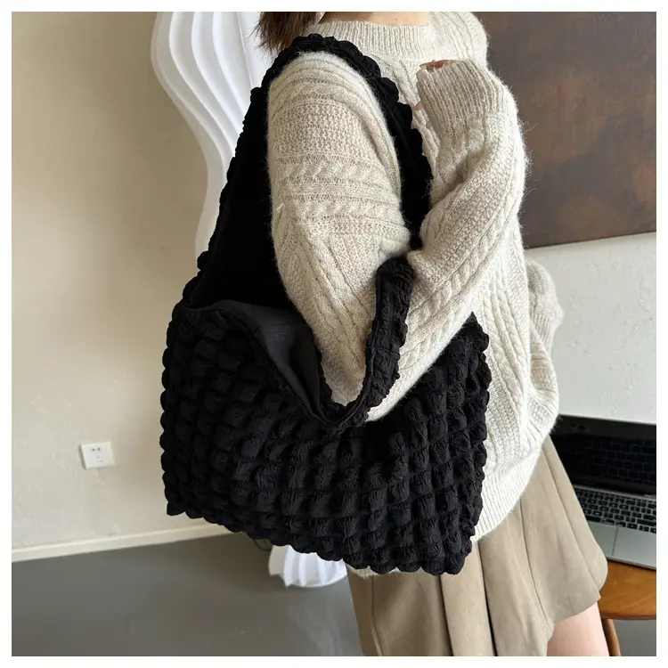 Korean Bubble Bag Women Yellow 2024 Spring Summer — feature 9
