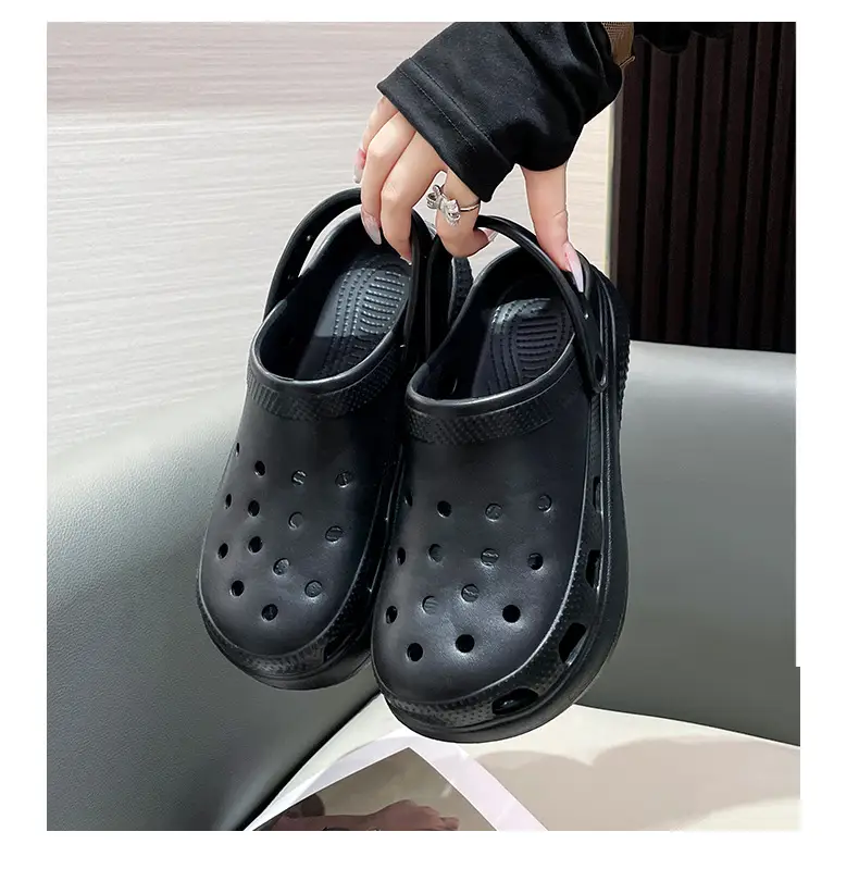 Snow house hole shoes women cross hole shoes eva hole shoes thick bottom hole shoes hole slippers factory wholesale — feature 19