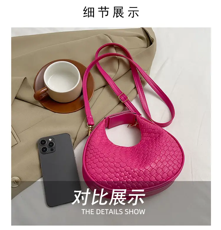 Retro Purple Crossbody Bag Women 2024 Spring — feature 4