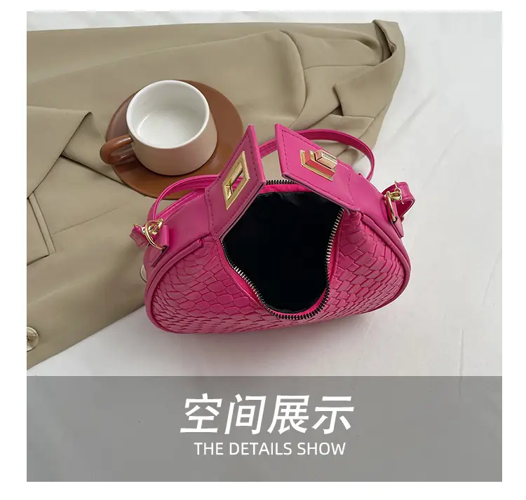 Retro Purple Crossbody Bag Women 2024 Spring — feature 9