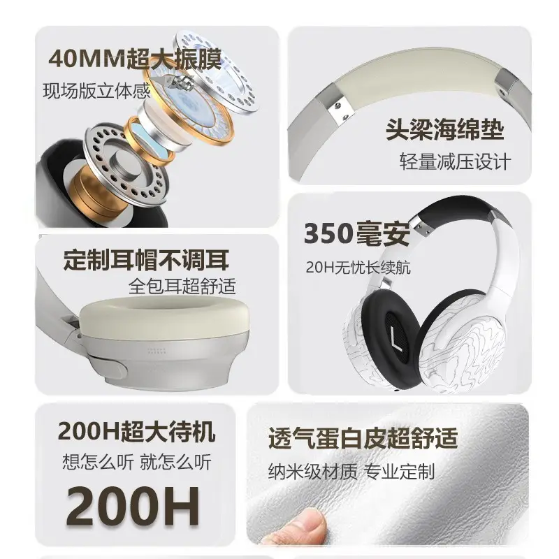 Cross-border Bluetooth Headset with 3 Sound Effects - Image 5