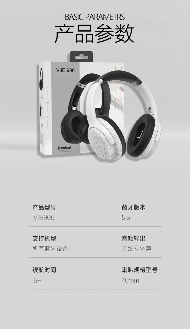 Cross-border Bluetooth Headset with 3 Sound Effects β feature 14