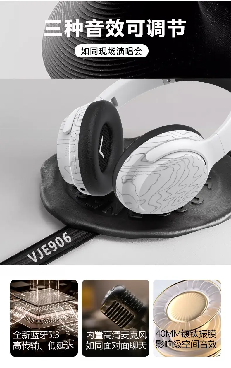 Cross-border Bluetooth Headset with 3 Sound Effects β feature 7