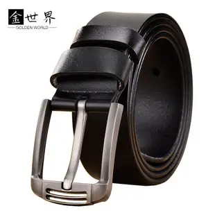 Men's Black Leather Belt 150cm Retro Style — feature 15